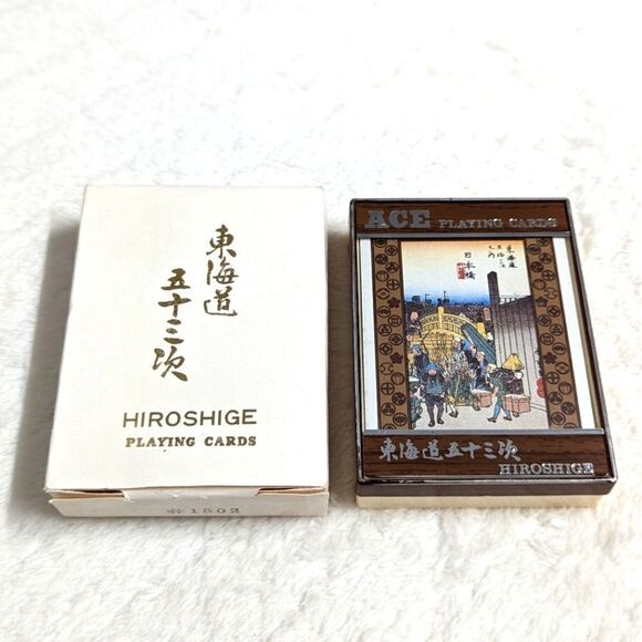 NIB Vintage Japanese Hiroshige Playing Cards - Original Packaging - Picture 4 of 7